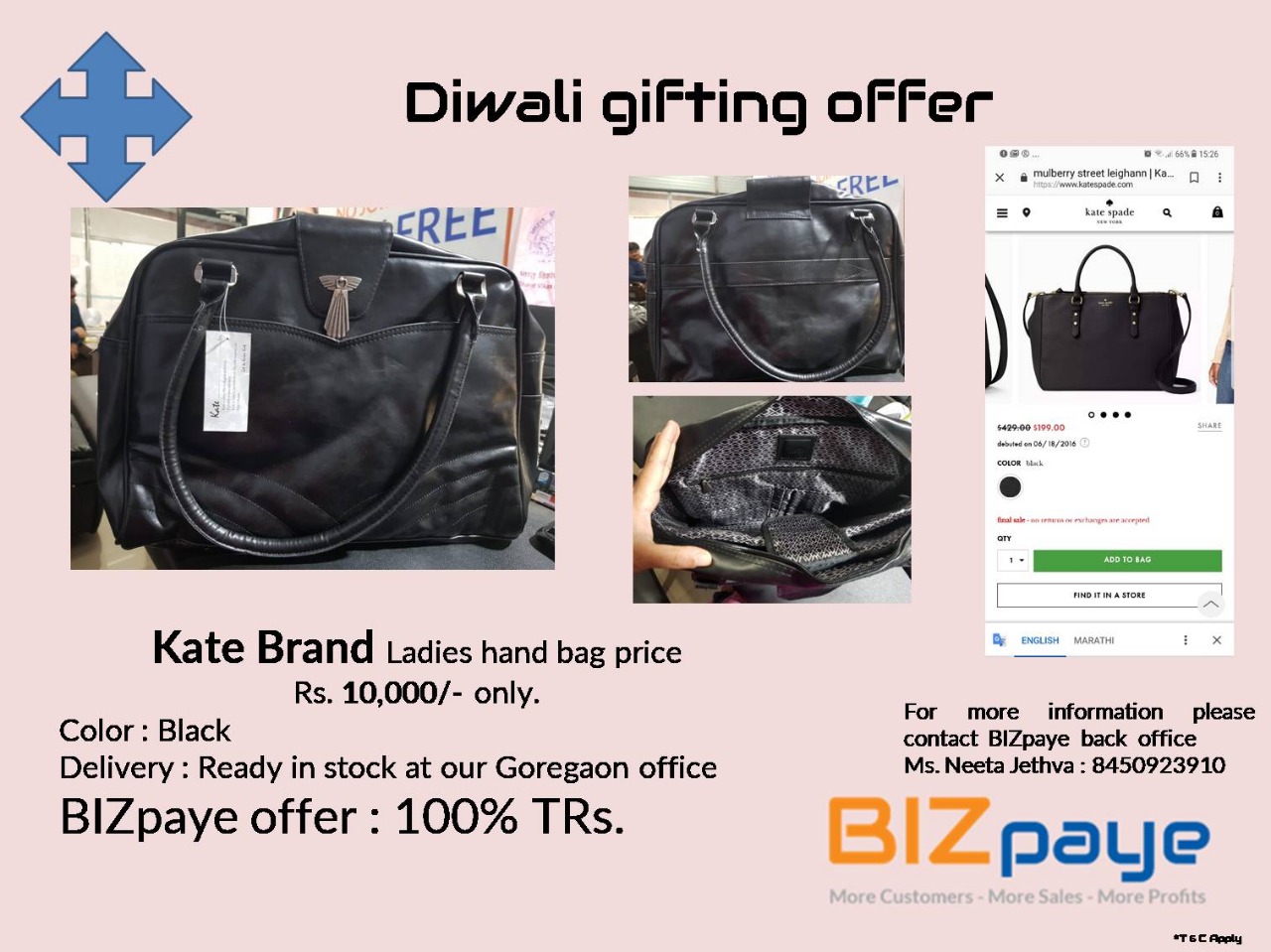 BRANDED LADIES HAND BAG ON 100% TRS